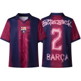 CACTUS JACK football jersey retro jersey World Cup Champions League co-branded sports Premier League Manchester United retro shirt