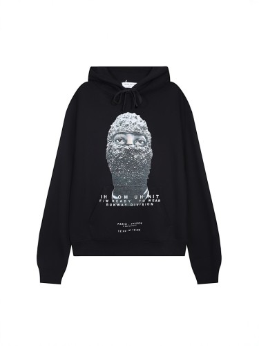 New IHNOMUHNIT hooded printed sweatshirt for men and women, trendy brand, loose fit, autumn and spring style