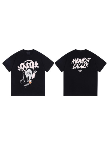 High-quality SYNA WORLD American hip-hop letter print short-sleeve T-shirt, loose casual shorts, trendy