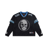 Cross-border American fashion 25 new model GodSpeed mesh casual versatile street hip-hop American jersey long-sleeve T-shirt