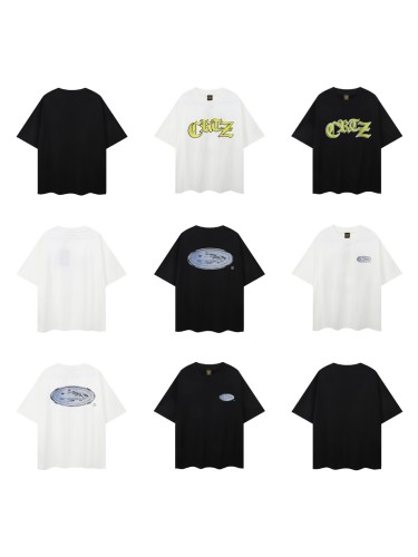 Corteiz Alcatraz Summer Trendy Letter Print Loose Short Sleeve T-Shirt for Men