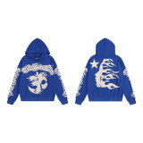 Cross-border American fashion Hellstar American street hip-hop versatile casual autumn and winter printed hooded sweatshirt