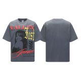 Cross-border American fashion VALE retro hip-hop street style American pure cotton short-sleeve T-shirt with character print