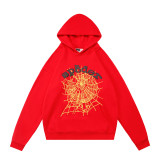 Cross-border American fashion sp5der loose-fitting American hip-hop street casual versatile pure cotton printed hoodie