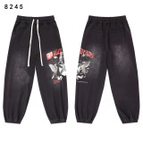Cross-border foreign trade Vale new drawstring loose fit distressed street hip-hop American style pure cotton versatile pants