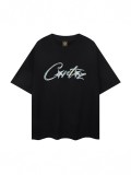 American-style trendy brand letter-printed short-sleeve T-shirt for men, loose fit for summer, suitable for couples