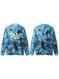 Cross-border foreign trade trendy new SAINT long-sleeve T-shirt, autumn and winter high street loose casual T-shirt for men and women