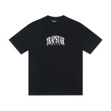 Trapstar American fashion brand black and white printed casual pure cotton short-sleeve T-shirt cross-border British y2k high street hip-hop