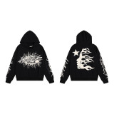 Cross-border American fashion Hellstar American street hip-hop versatile casual autumn and winter printed hooded sweatshirt
