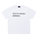 Cross-border European and American trendy brand ERD,  The Moody Rich Kid  pure cotton American casual portrait graphic letter short-sleeve T-shirt