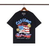 Cross-border trendy brand Glo Long's new printed pure cotton American street hip-hop casual versatile short-sleeve T-shirt