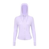 Original Define style hooded jacket, breathable sports and fitness wear for women, casual yoga wear