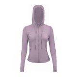 Original Define style hooded jacket, breathable sports and fitness wear for women, casual yoga wear