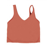 Original Align U-shaped tank top yoga bra with chest pads, sports fitness top, shockproof bra for women