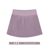 Original Embroidered  Accordion Skirt Two-Piece Anti-Exposure Pleated Elastic Breathable Sports Yoga Tennis Skirt