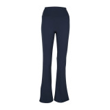 Original Groove style women's bell-bottom pants, no awkward lines, quick-dry sports yoga pants, wide-leg micro-flare long pants