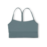 Original Y-shaped sports vest, same style as Flow Y, with chest pads, thin underwear with beautiful back design, fitness yoga top