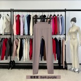Original Embroidered  Slimming Yoga Pants, Butt-Lifting Pants, High-Waisted Fitness Long Pants, Stretchy Cropped Pants