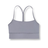 Original Y-shaped sports vest, same style as Flow Y, with chest pads, thin underwear with beautiful back design, fitness yoga top