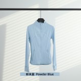 Original Embroidered  Jacket for Women, Slim Fit, Stand Collar, Stretchy, Quick-Dry, for Fitness, Sports, and Running