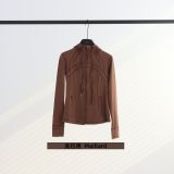 Original Embroidered  Slim-Fit Full-Zip Hooded Cardigan  Jacket Casual Sports Slimming Coat for Women