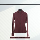Original Embroidered  Jacket for Women, Slim Fit, Stand Collar, Stretchy, Quick-Dry, for Fitness, Sports, and Running
