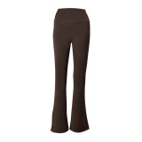 Original brand bell-bottom yoga pants, sports slimming pants for women, high-waisted, tummy control, butt-lifting, versatile casual pants