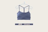 Original Embroidered  Sports Y-Shape Bra for Women with Chest Pads, Beauty Back Fitness Camisole