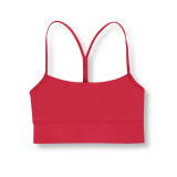Original Y-shaped sports vest, same style as Flow Y, with chest pads, thin underwear with beautiful back design, fitness yoga top