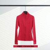 Original Embroidered  Jacket for Women, Slim Fit, Stand Collar, Stretchy, Quick-Dry, for Fitness, Sports, and Running
