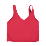 Original Align U-shaped tank top yoga bra with chest pads, sports fitness top, shockproof bra for women