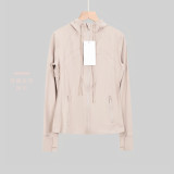Original model Define hooded yoga jacket for women, yoga top for sports, fitness, and running