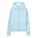 Original  Women's Hooded Slim-Fit Sweatshirt Yoga Wear Casual Sports Yoga Top with Embroidered Gold Detail