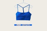 Original Embroidered  Sports Y-Shape Bra for Women with Chest Pads, Beauty Back Fitness Camisole