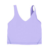 Original Align U-shaped tank top yoga bra with chest pads, sports fitness top, shockproof bra for women