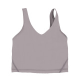 Original Align U-shaped tank top yoga bra with chest pads, sports fitness top, shockproof bra for women
