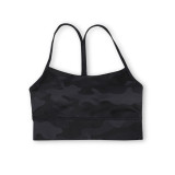 Original Y-shaped sports vest, same style as Flow Y, with chest pads, thin underwear with beautiful back design, fitness yoga top