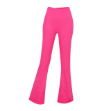 Original brand bell-bottom yoga pants, sports slimming pants for women, high-waisted, tummy control, butt-lifting, versatile casual pants