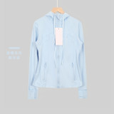 Original model Define hooded yoga jacket for women, yoga top for sports, fitness, and running