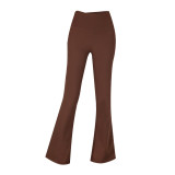 Original brand bell-bottom yoga pants, sports slimming pants for women, high-waisted, tummy control, butt-lifting, versatile casual pants