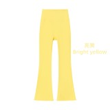 Original Embroidered  High-Waisted Flared Yoga Pants for Women, High Elasticity, Slimming, Sports Fitness, Quick-Dry Yoga