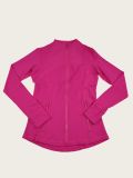 Original Embroidered  Jacket for Women, Slim Fit, Stand Collar, Stretchy, Quick-Dry, for Fitness, Sports, and Running
