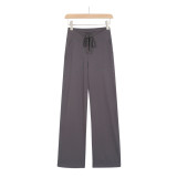 Original Straight-Leg Pants Throwback Still Same Style Yoga Butt-Lifting Casual Drawstring High-Waisted Wide-Leg Pants