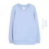 Original Embroidered  Long Women's Crew Neck Sweatshirt, Loose Fit Plus Size Yoga Fitness Sports Sweatshirt for Women