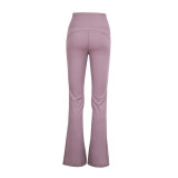 Original Groove Flared Pants High-Waisted Butt-Lifting Yoga Pilates Slimming Peach Nude Feel Sports Wide-Leg Pants