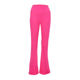 Original Groove Flared Pants High-Waisted Butt-Lifting Yoga Pilates Slimming Peach Nude Feel Sports Wide-Leg Pants
