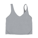 Original Align U-shaped tank top yoga bra with chest pads, sports fitness top, shockproof bra for women