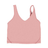 Original Align U-shaped tank top yoga bra with chest pads, sports fitness top, shockproof bra for women
