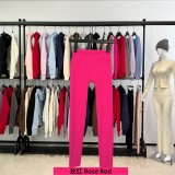 Original Embroidered  Slimming Yoga Pants, Butt-Lifting Pants, High-Waisted Fitness Long Pants, Stretchy Cropped Pants