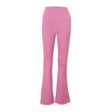 Original Groove style women's bell-bottom pants, no awkward lines, quick-dry sports yoga pants, wide-leg micro-flare long pants